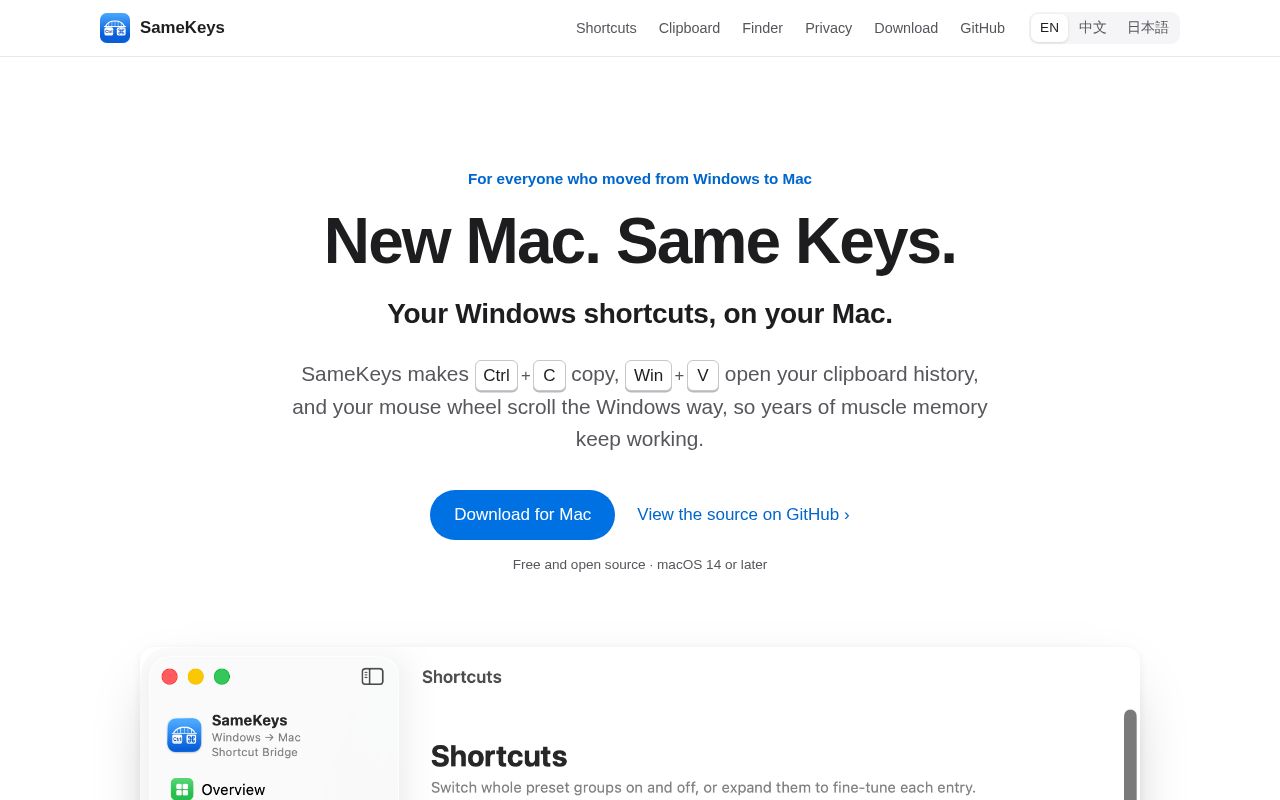 Preview of Samekeys