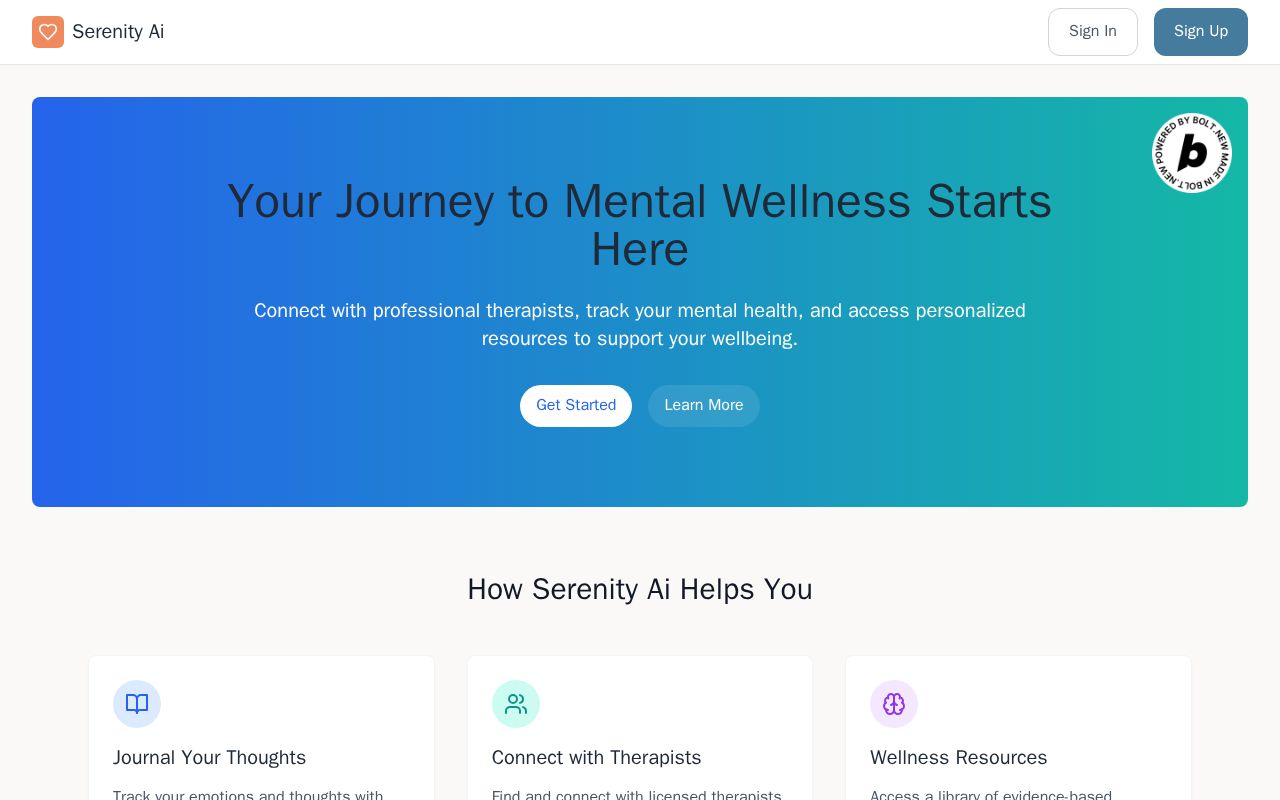 Preview of Serenity Ai