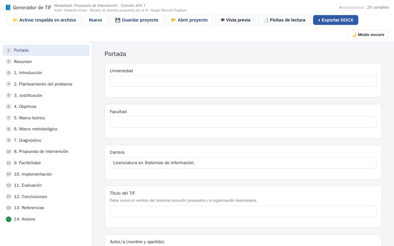 Preview of Generador online de TIF con formato APA 7