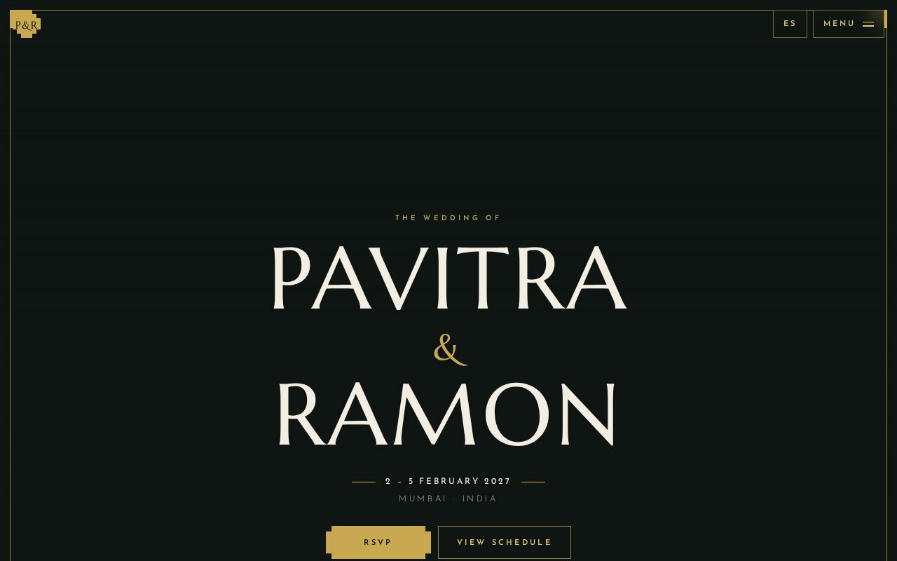 Preview of v2 -- wedding site