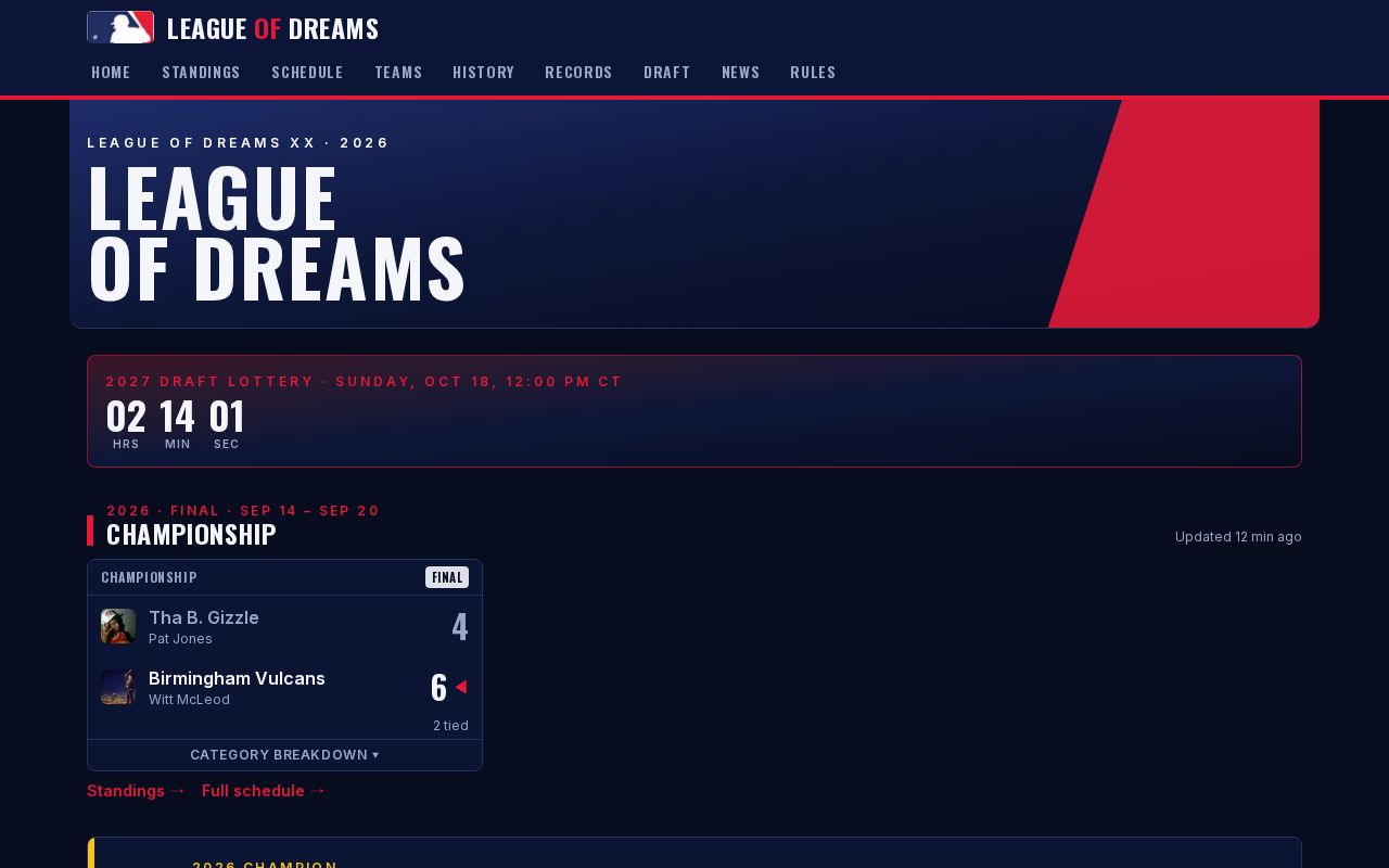 Preview of League of Dreams