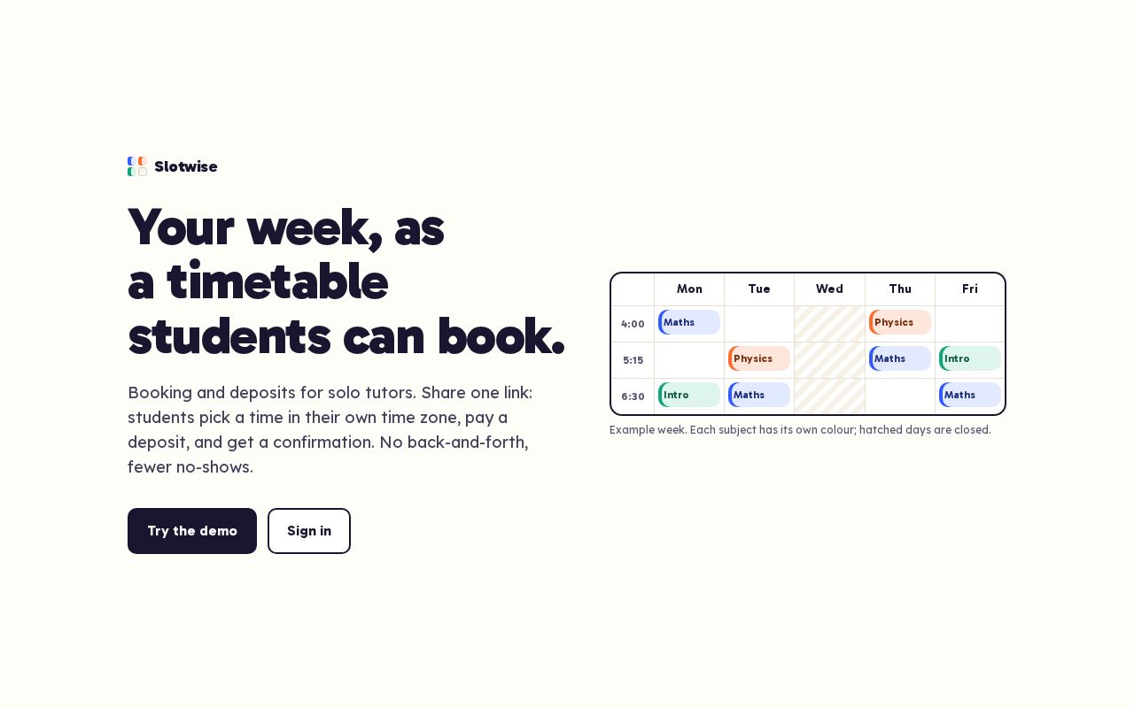 Preview of Slotwise