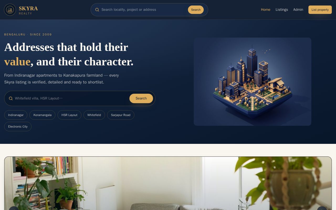 Preview of Skyra Realty Portal