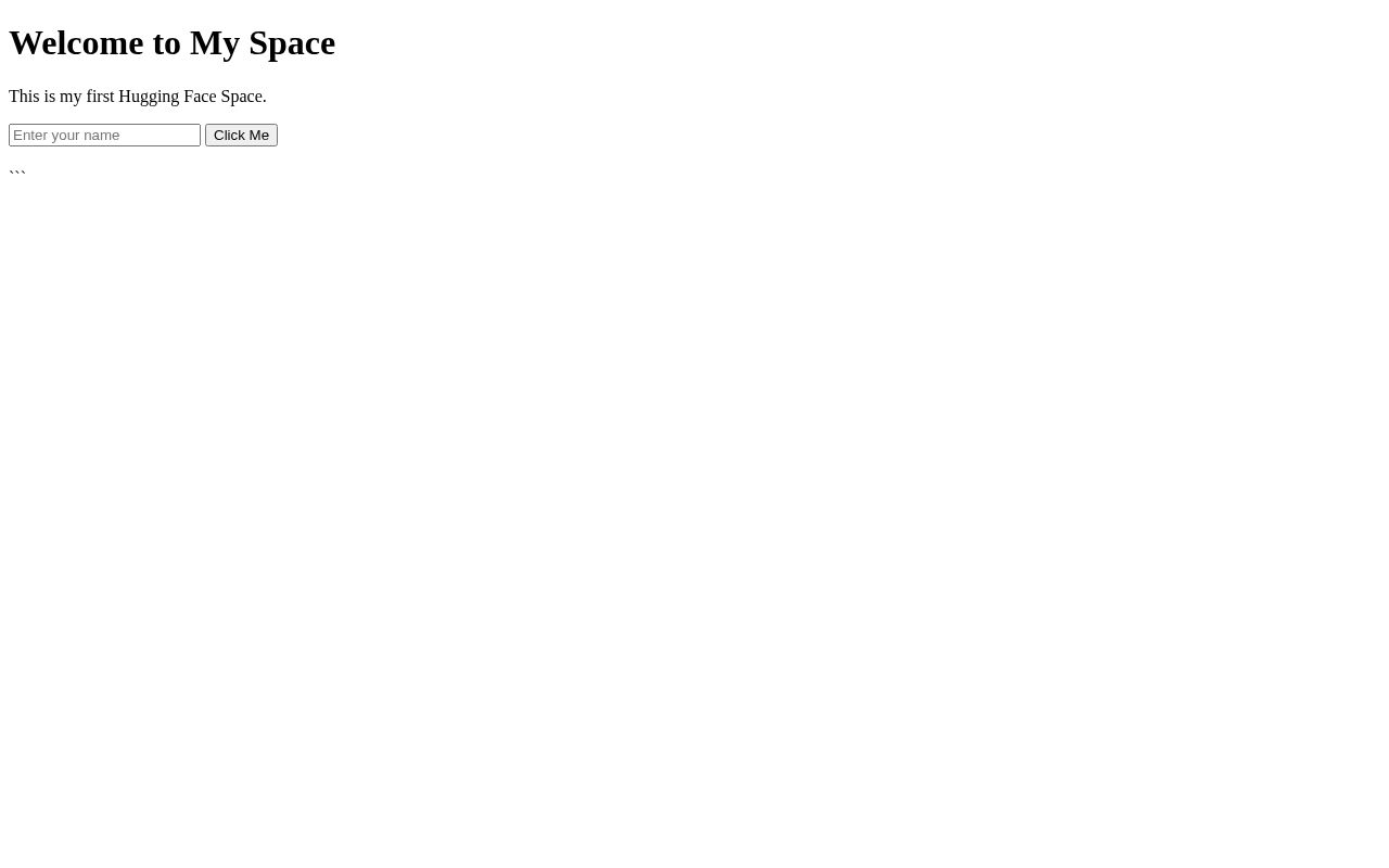 Preview of Mytestspace