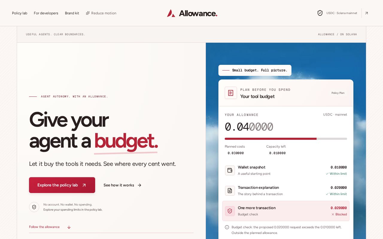 Preview of Allowance