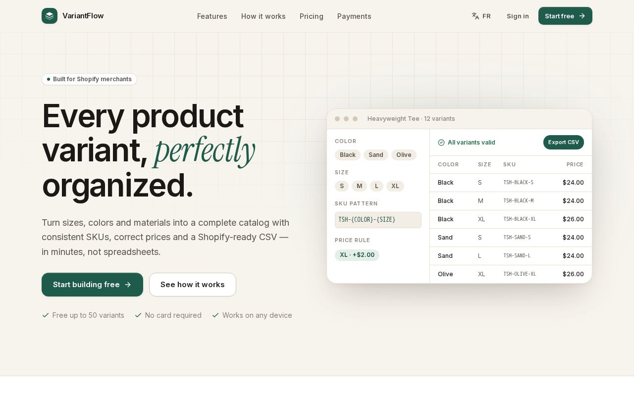 Preview of Variantflow