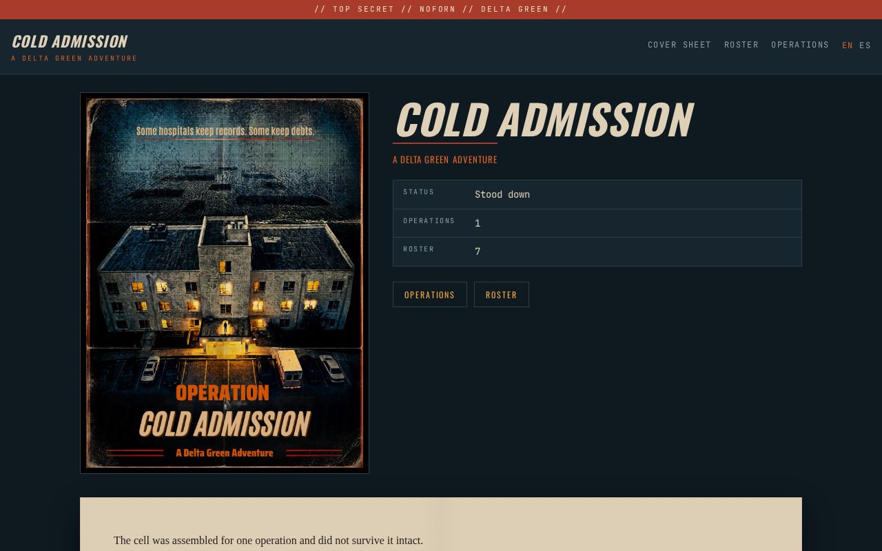 Preview of Cold Admission