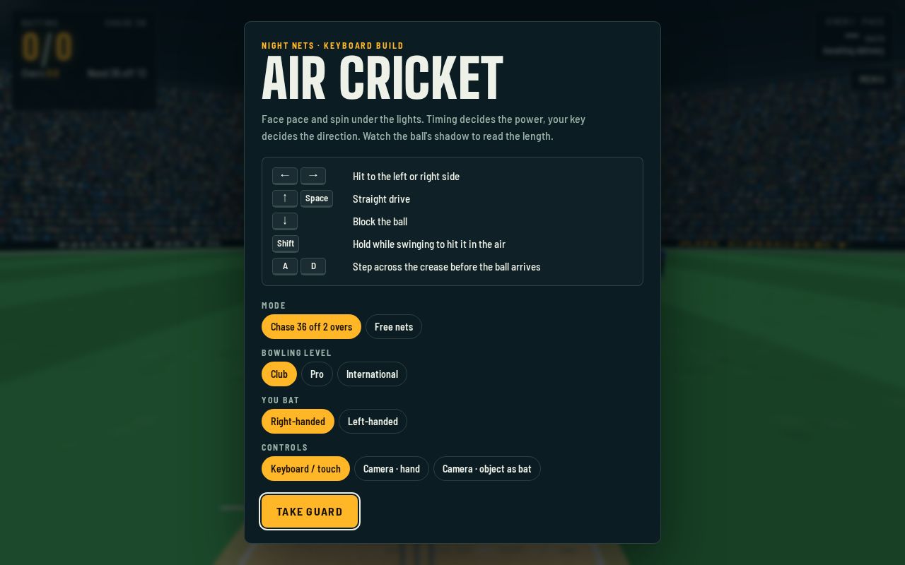 Preview of Air Cricket