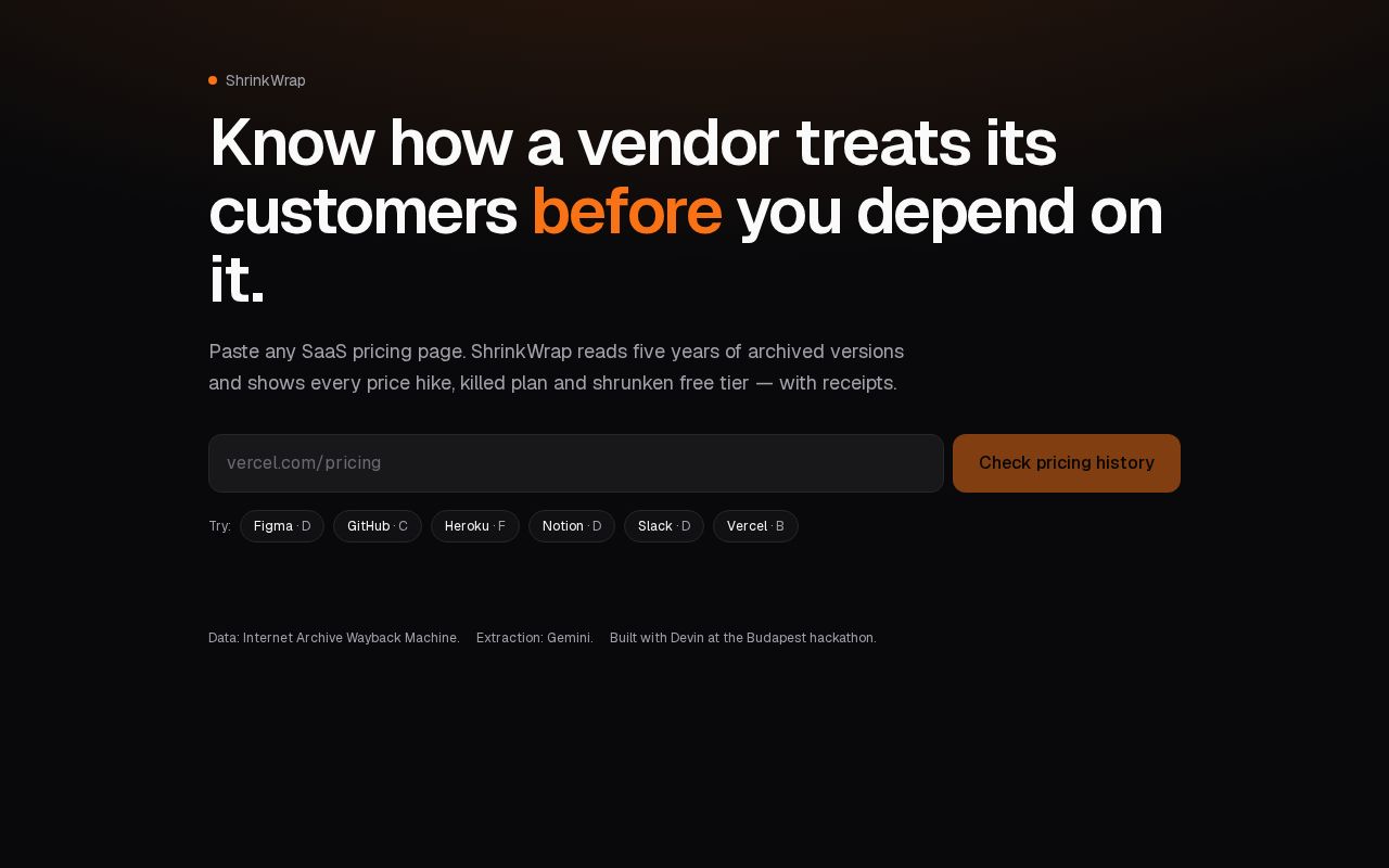 Preview of ShrinkWrap