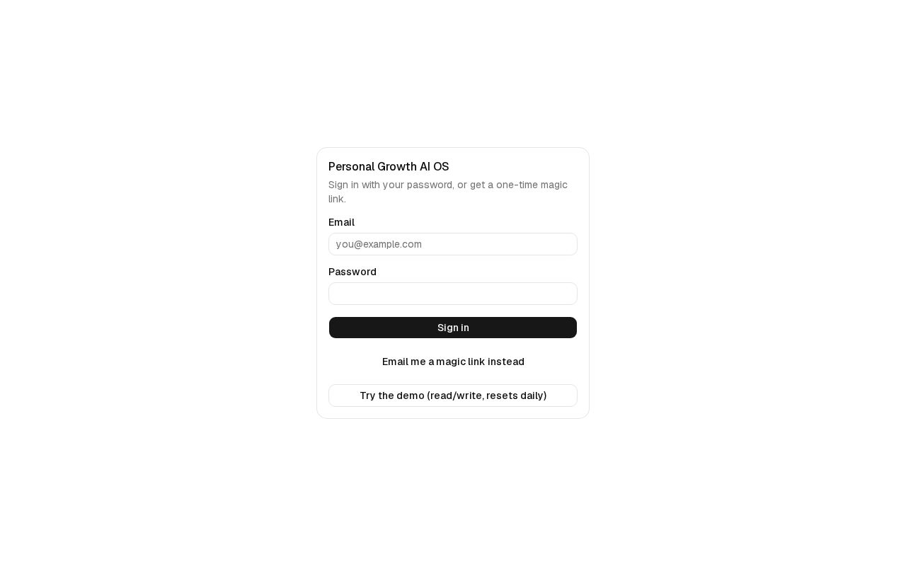 Preview of Personal Growth Ai Os