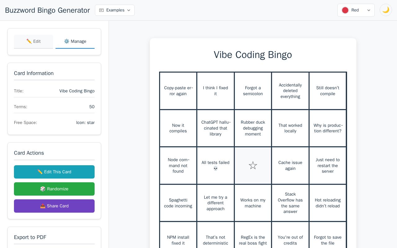 Preview of Buzzword Bingo w/ Kiro
