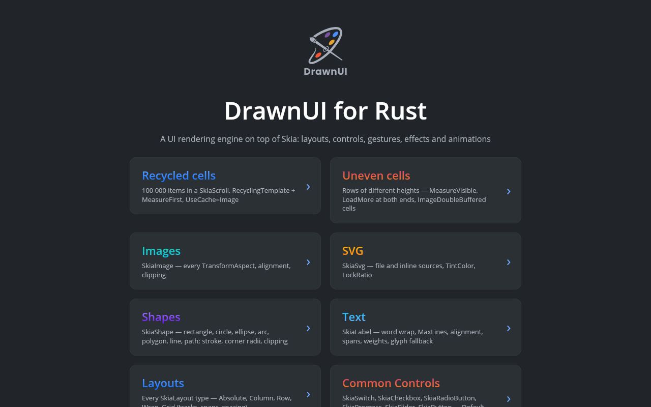 Preview of DrawnUi Rust