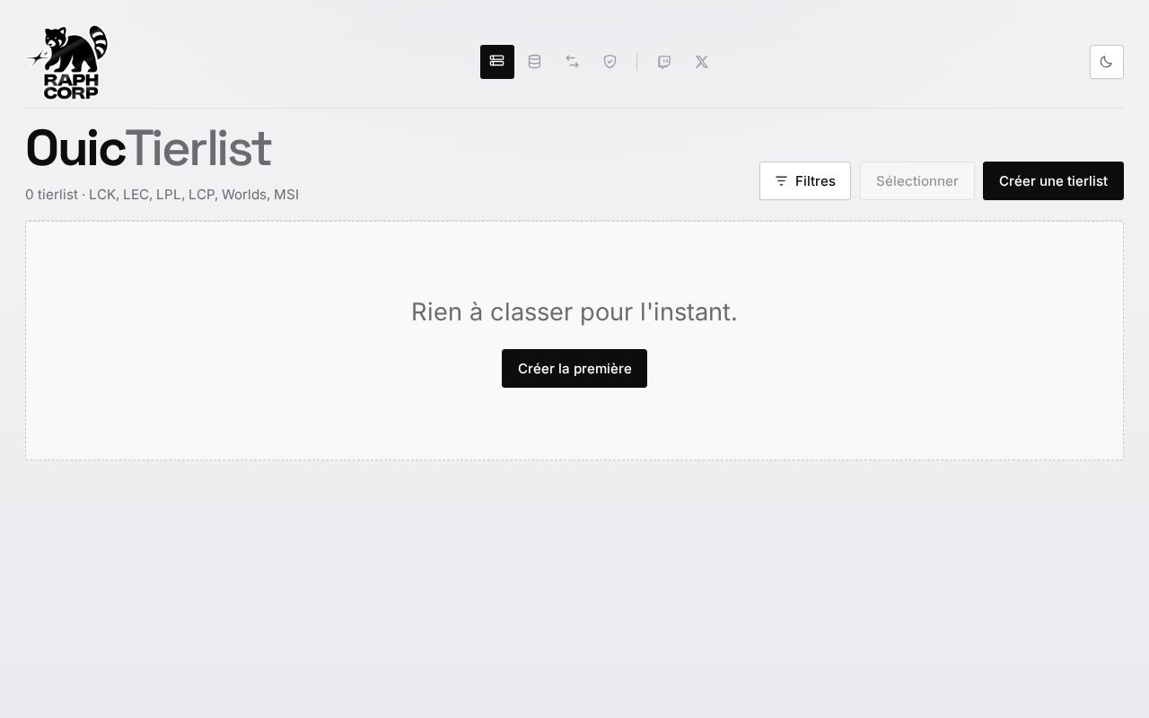 Preview of Ouictierlist