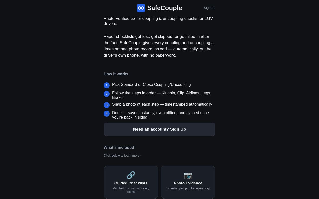 Preview of Lgv Driver App