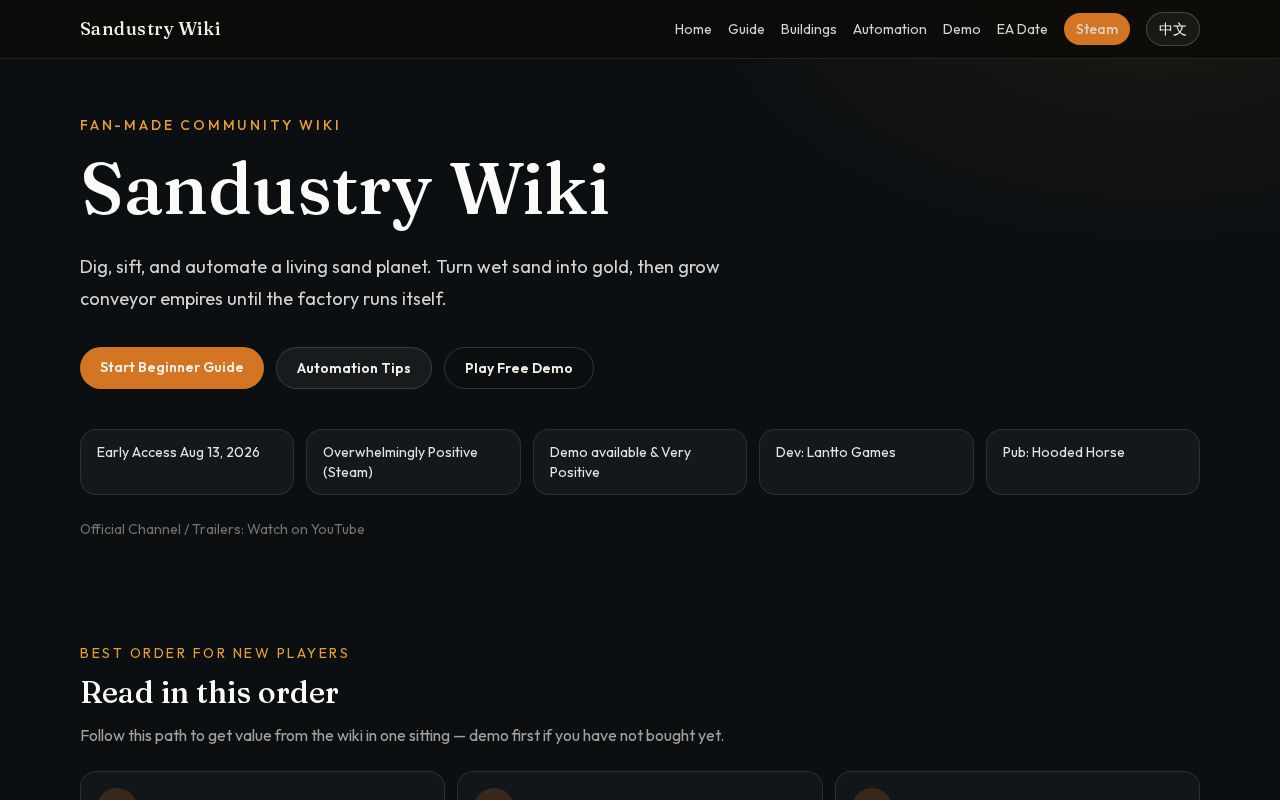 Preview of Fan-made Sandustry wiki (playsandustry.online)