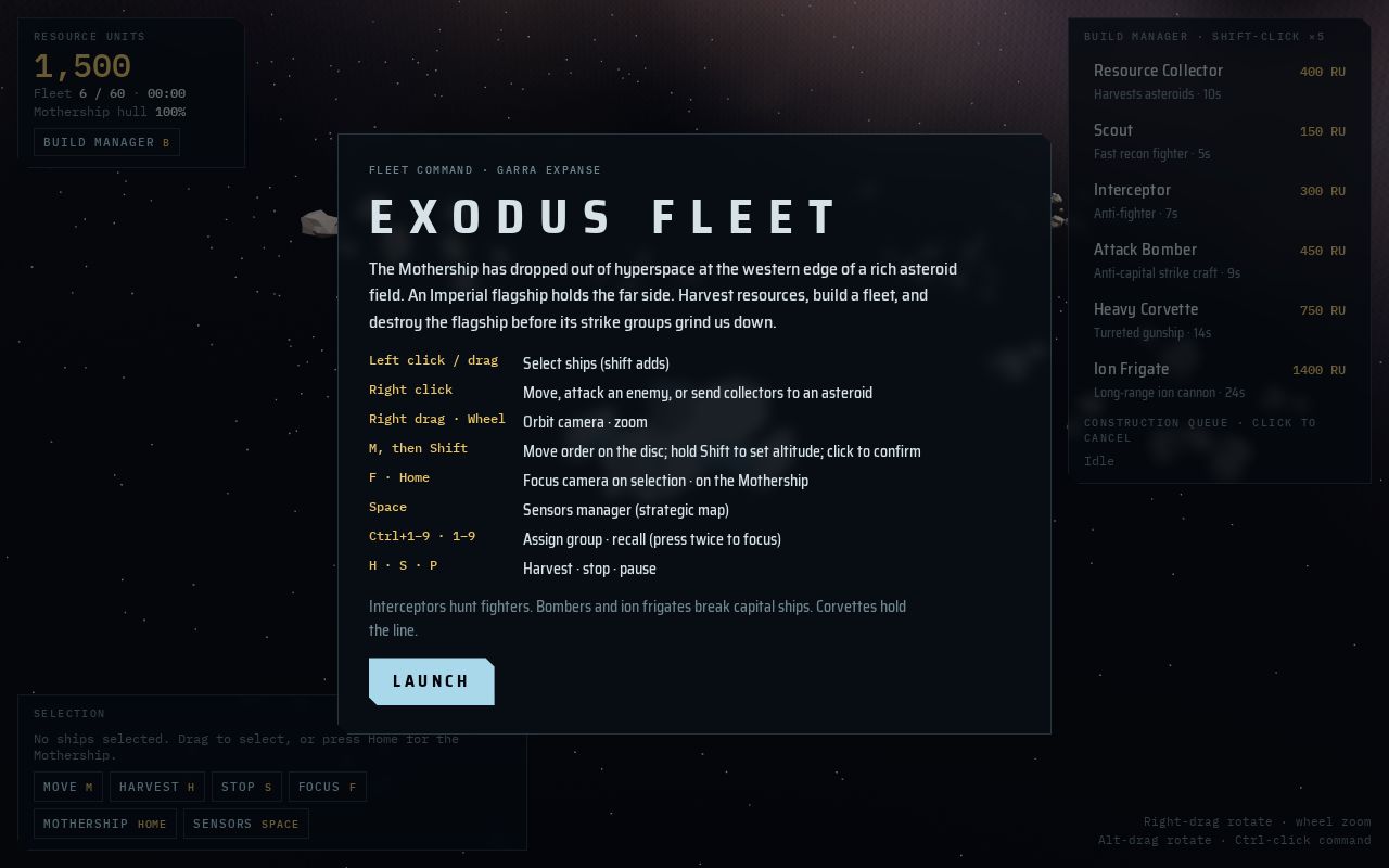 Preview of Exodus Fleet