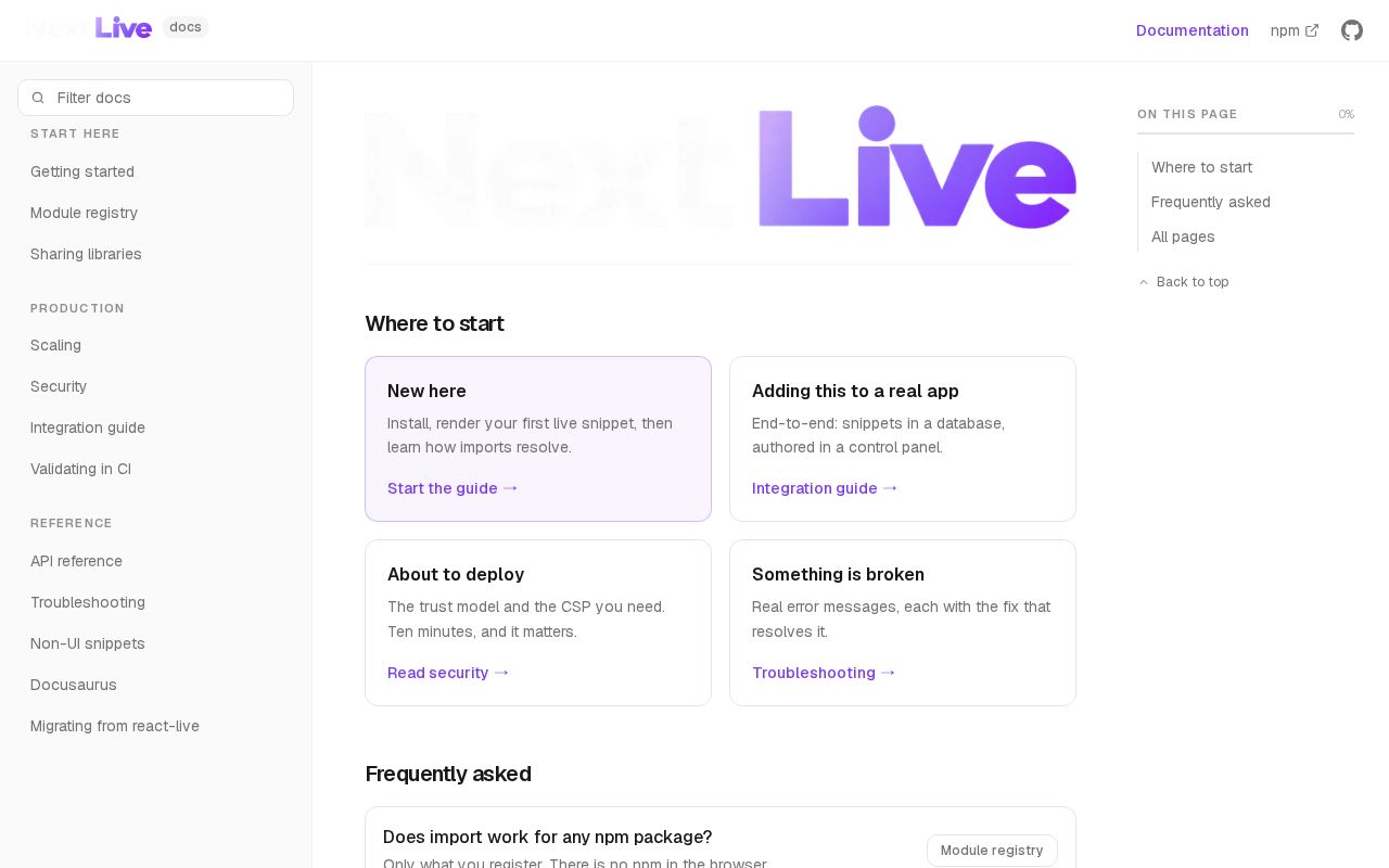 Preview of Next Live