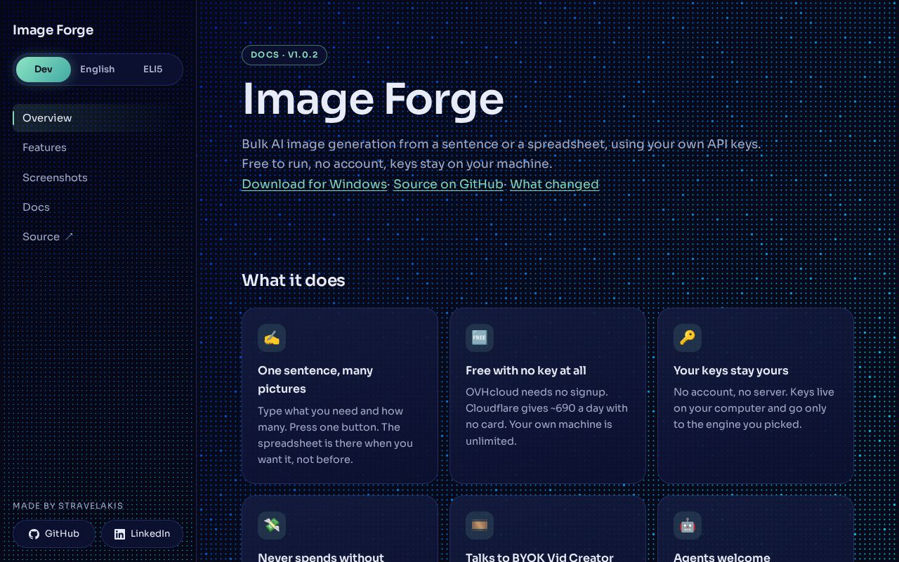 Preview of Image Forge