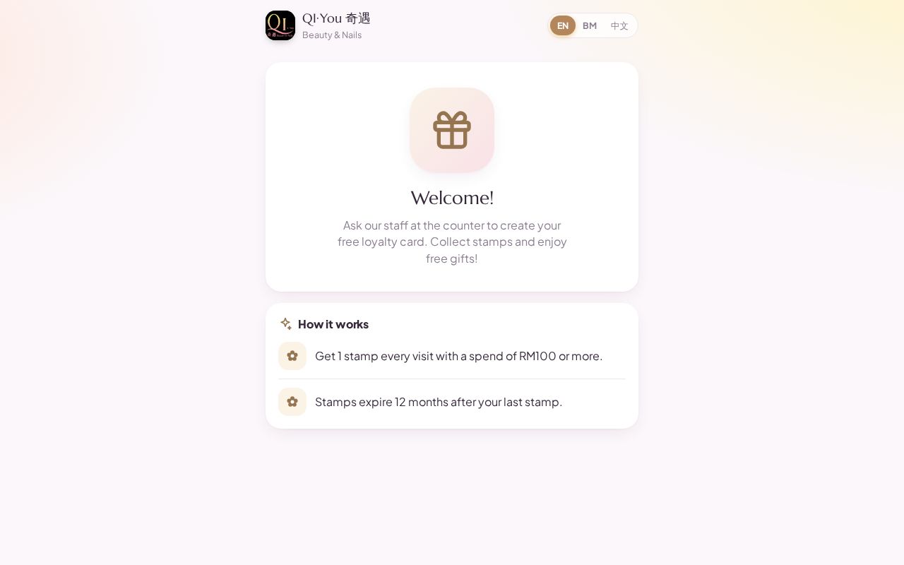 Preview of Loyalty App