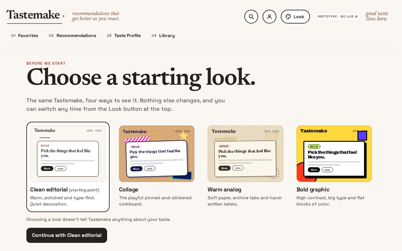 Preview of Tastemake