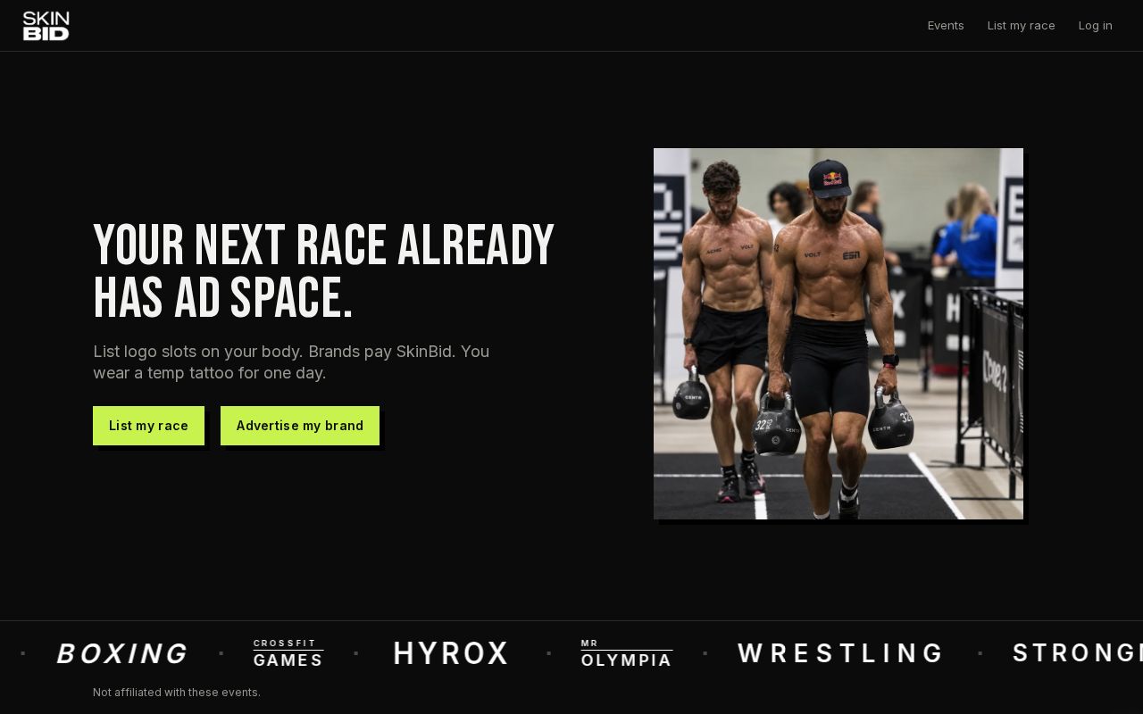 Preview of Waitlist for race-day body ad slots