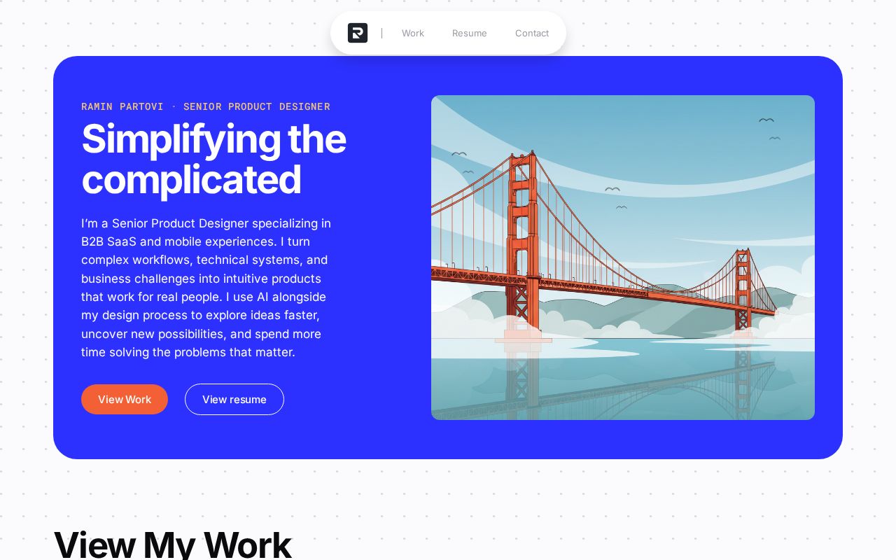 Preview of UX Portfolio