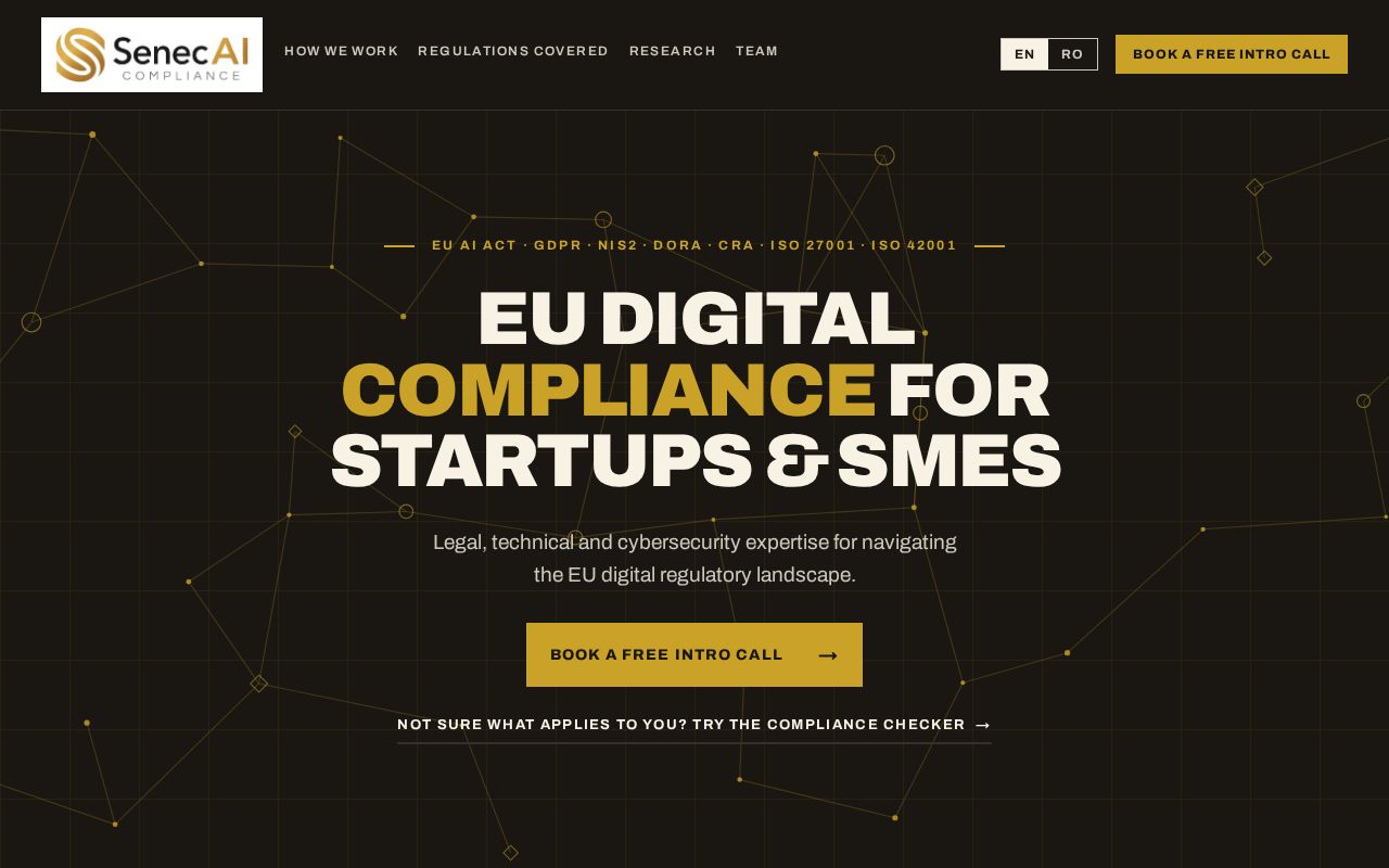 Preview of Senecai First Website