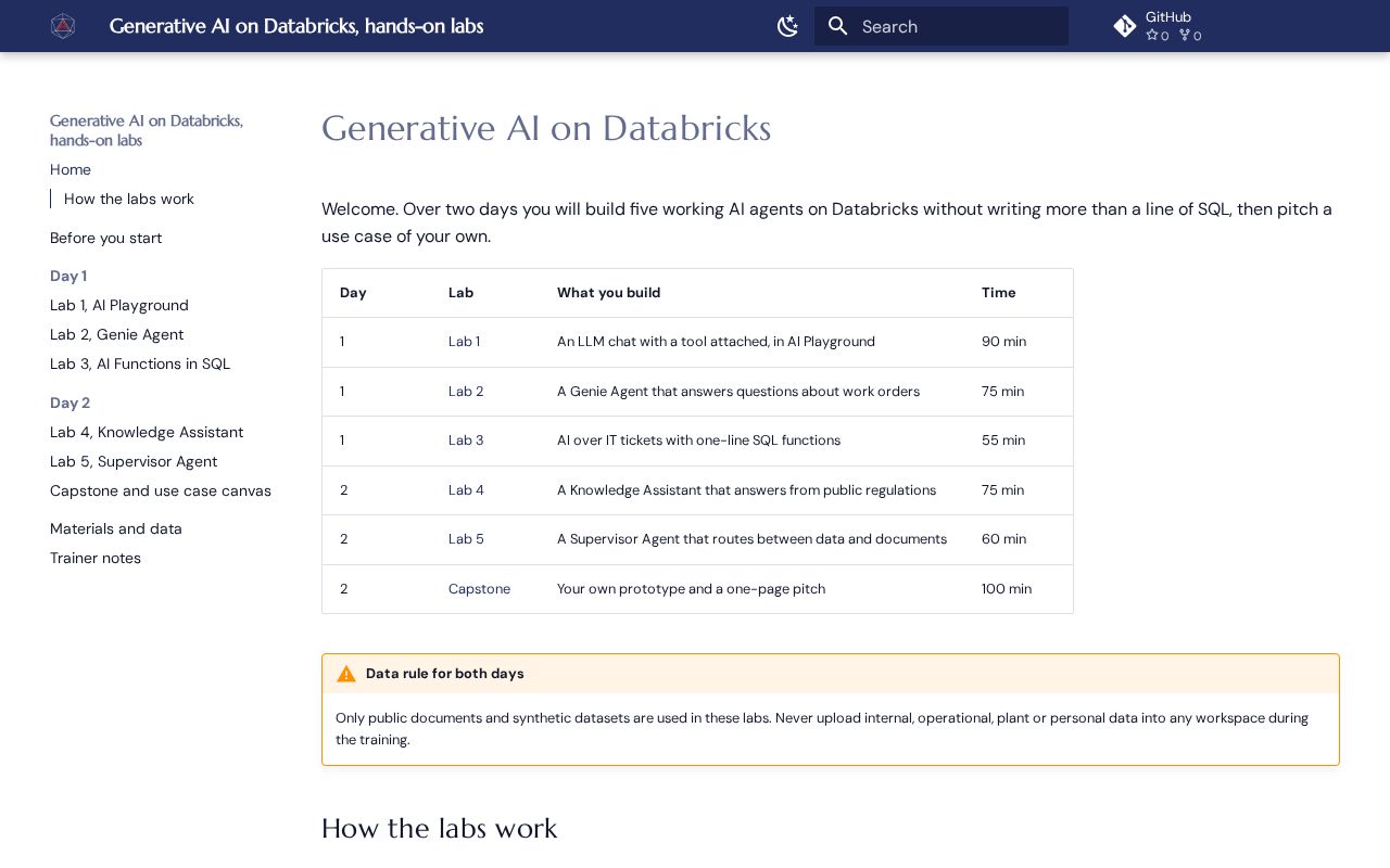 Preview of Databricks Agents Training