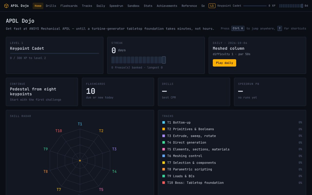 Preview of APDL Dojo