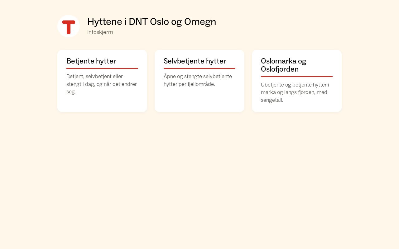 Preview of Legatet Infoskjerm