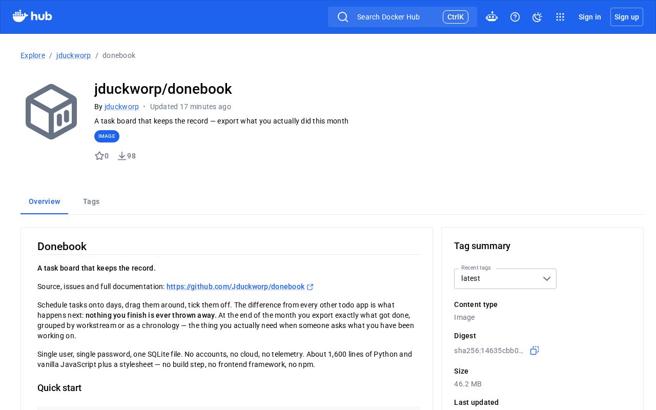 Preview of Donebook