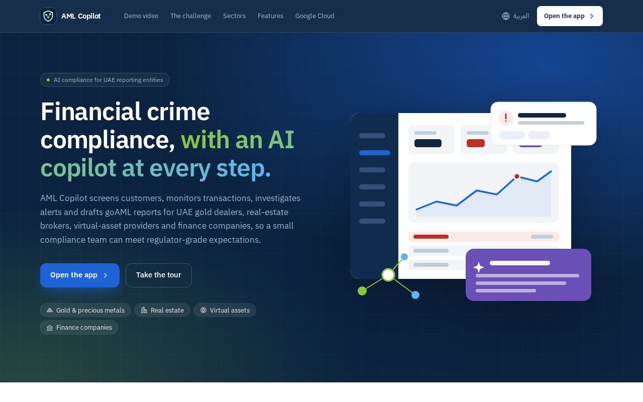 Preview of Algodragon Aml Copilot