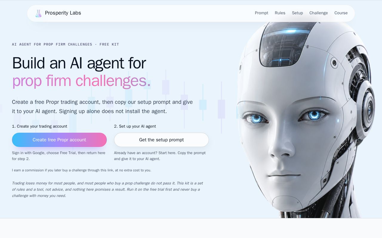 Preview of Prop Firm Agent