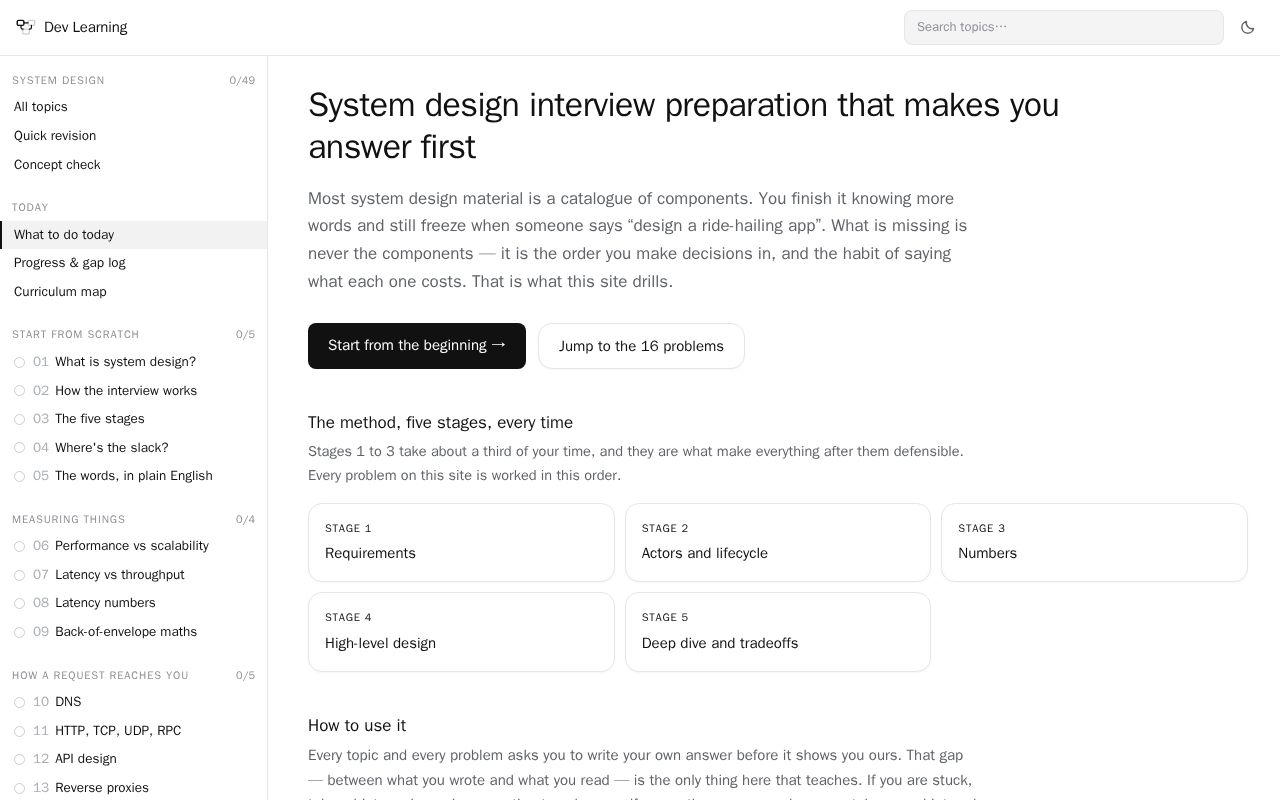 Preview of System Design Gym