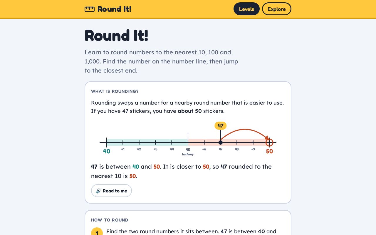 Preview of Rounding Numbers