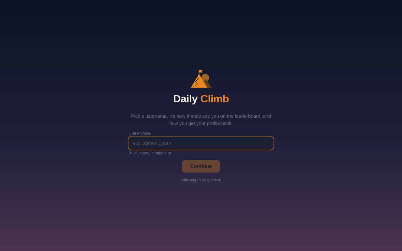 Preview of Daily Climb