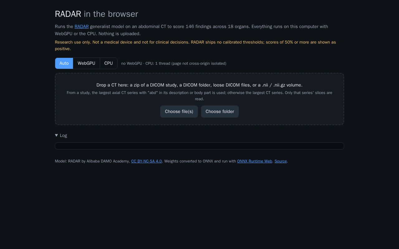 Preview of Radar Web