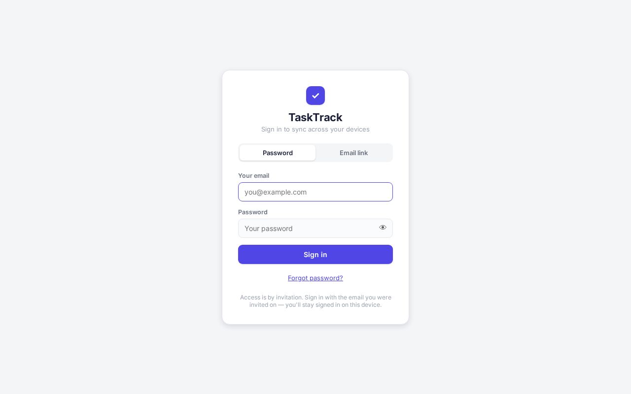 Preview of Task Tracker