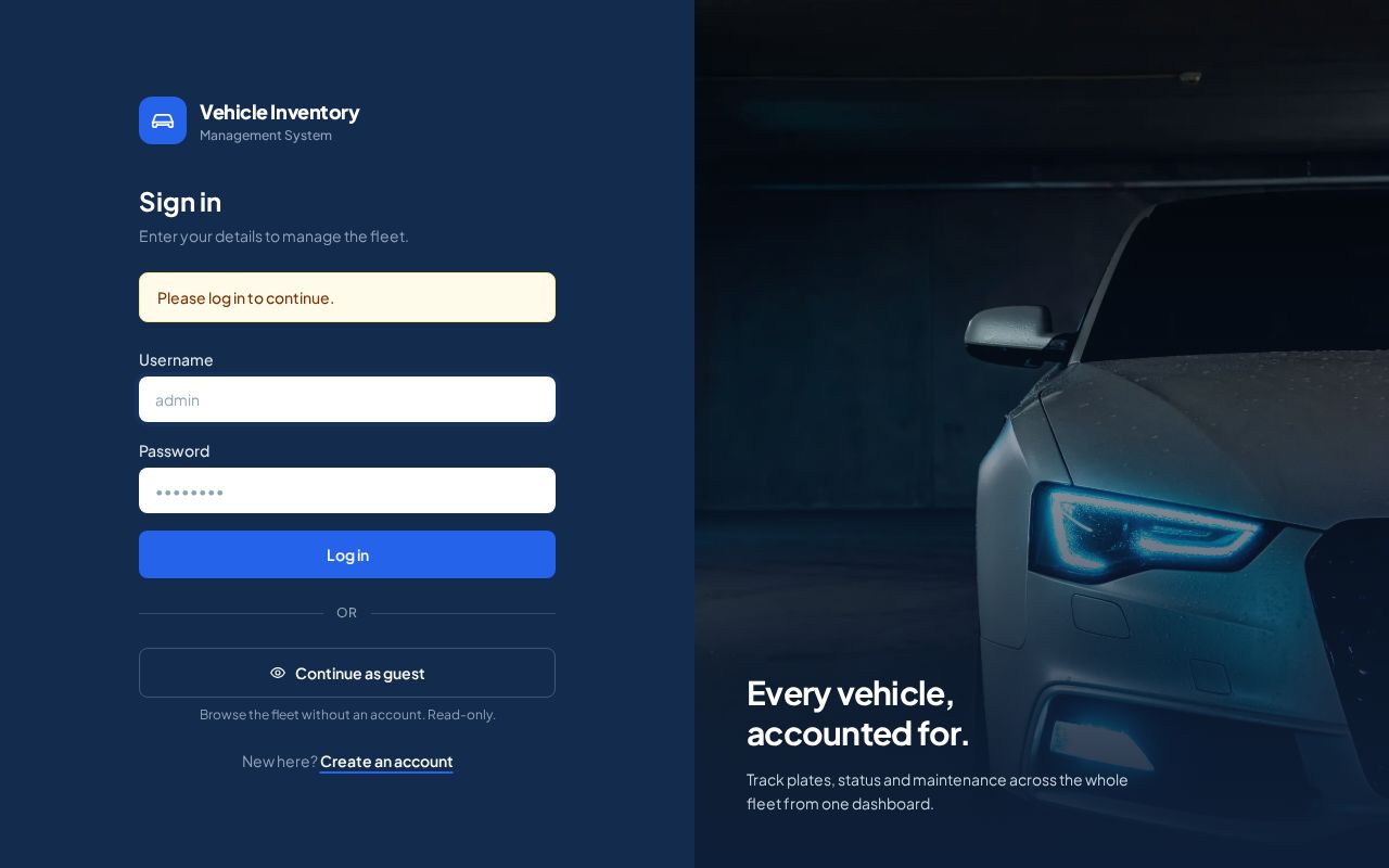 Preview of Vehicleinventory