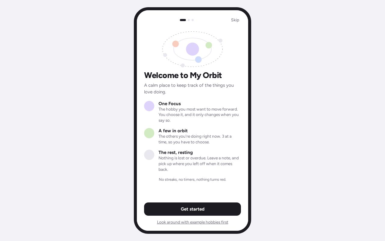 Preview of Orbit Hobby Tracker