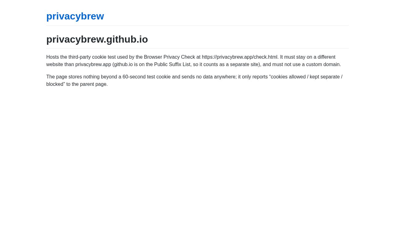 Preview of Privacybrew Github Io