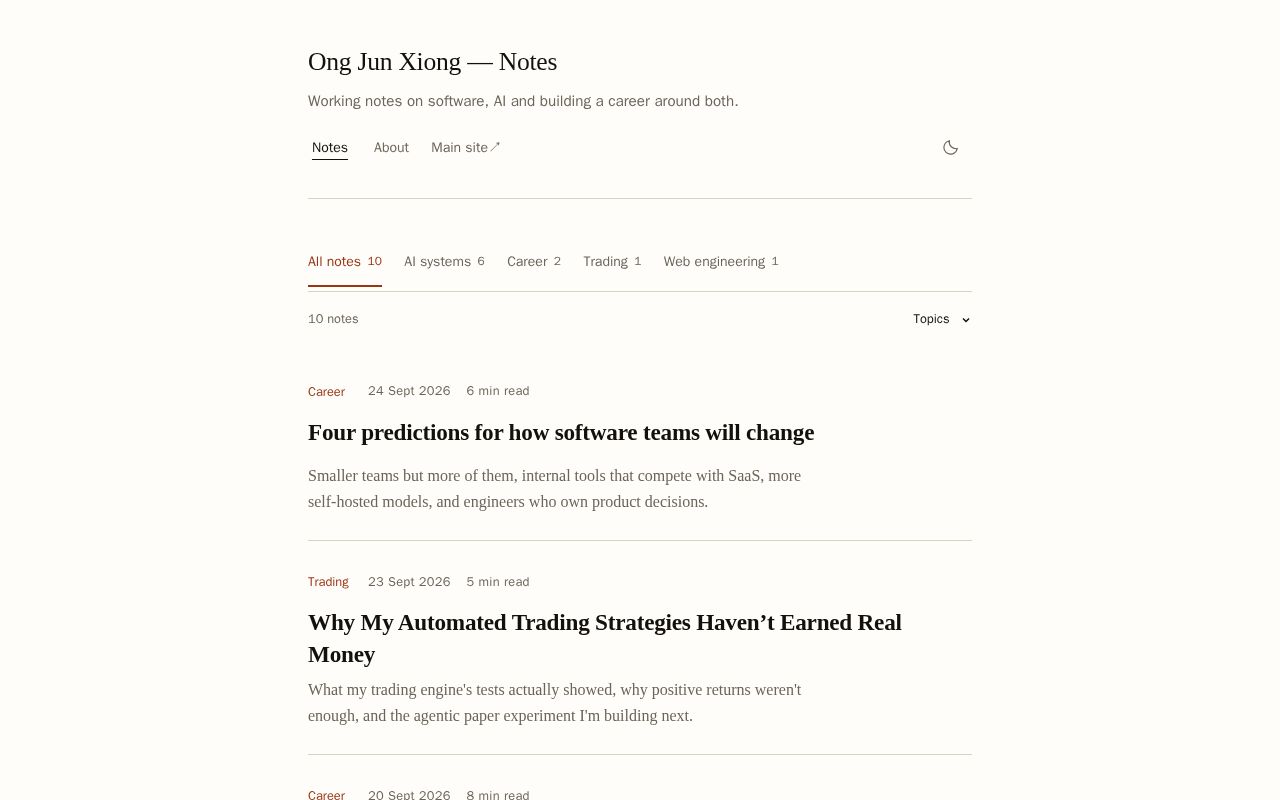 Preview of Junxiong Notes