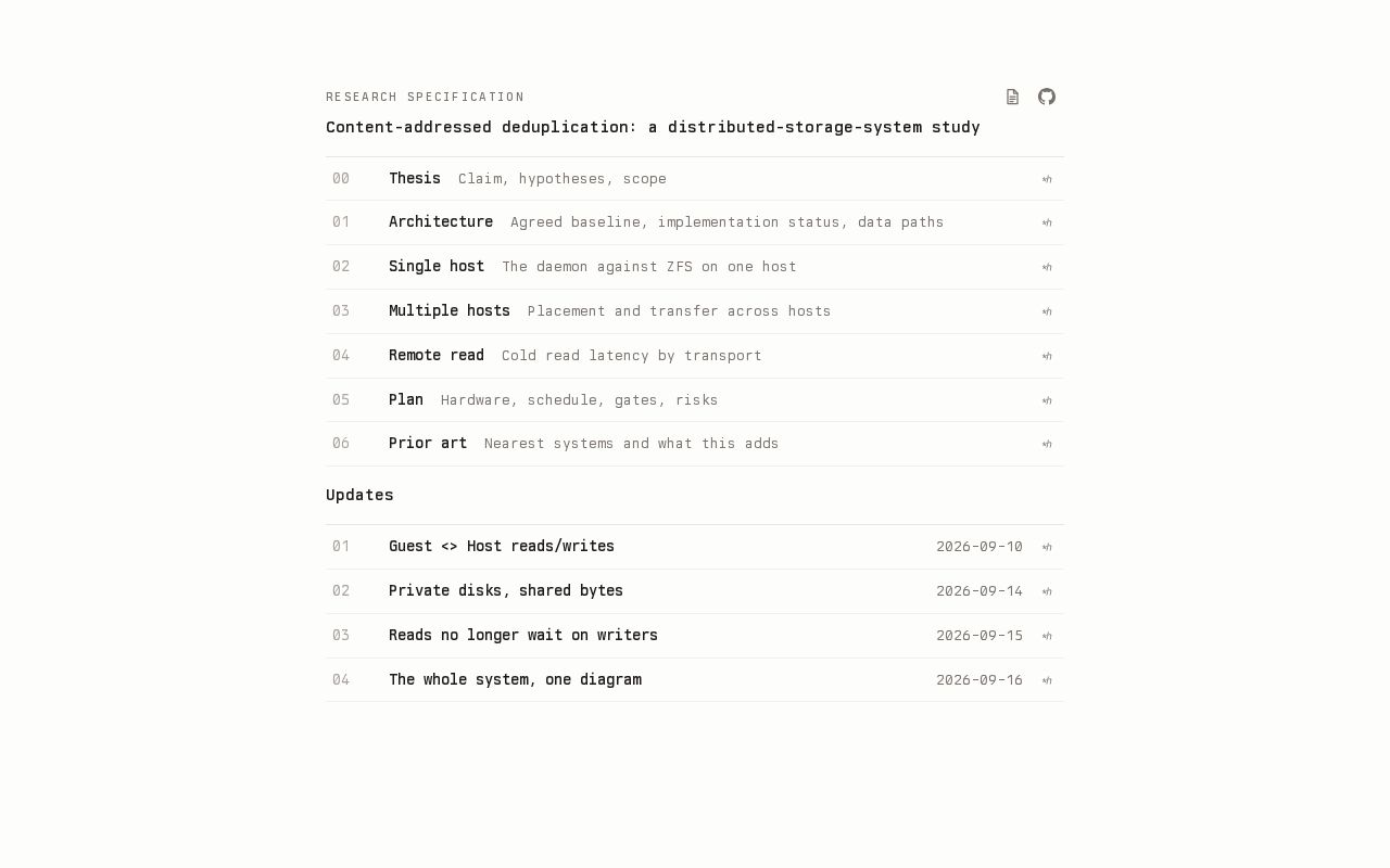 Preview of Content-addressed deduplication: a distributed-storage-system study