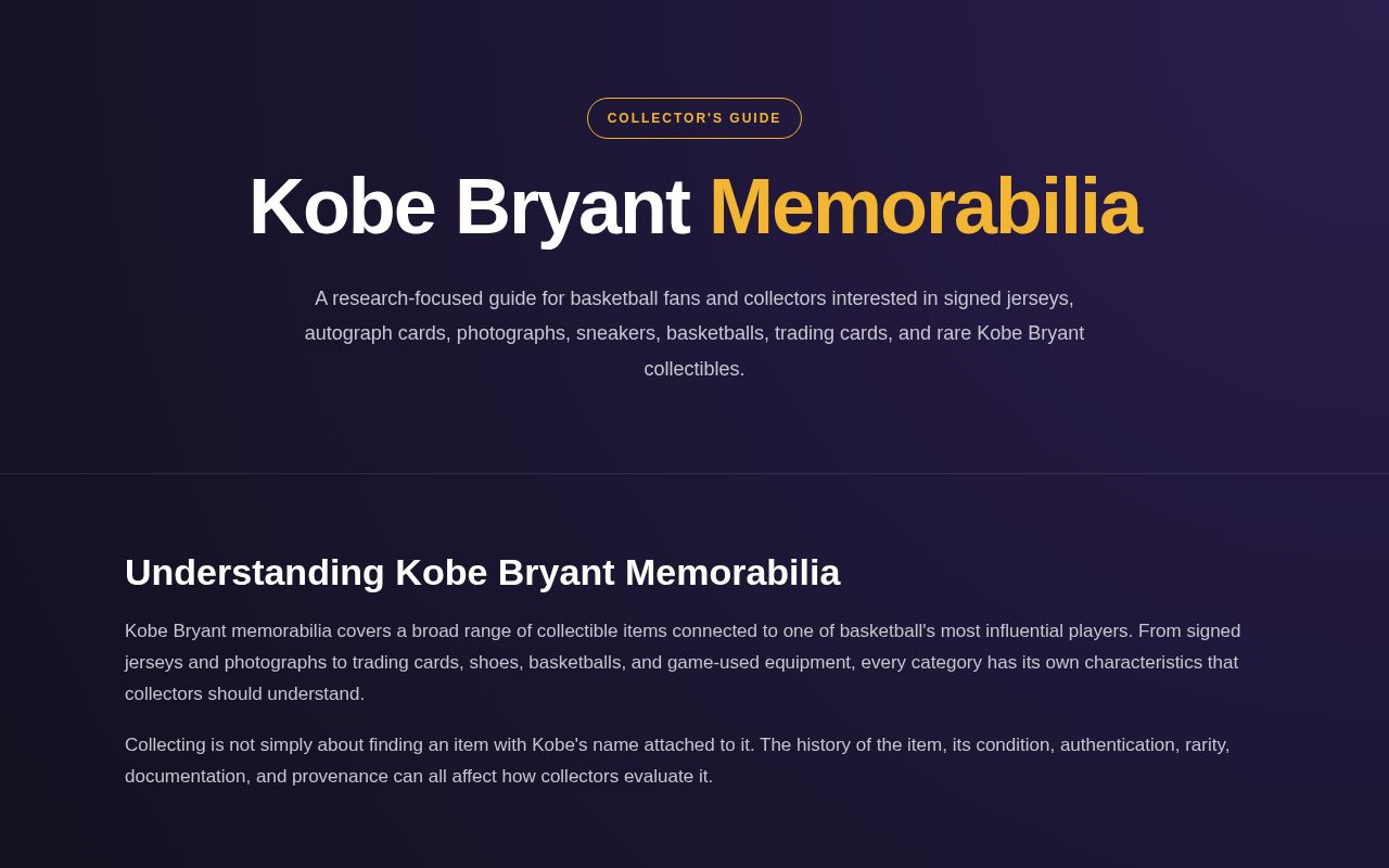 Preview of AuthenticKobememorabilia