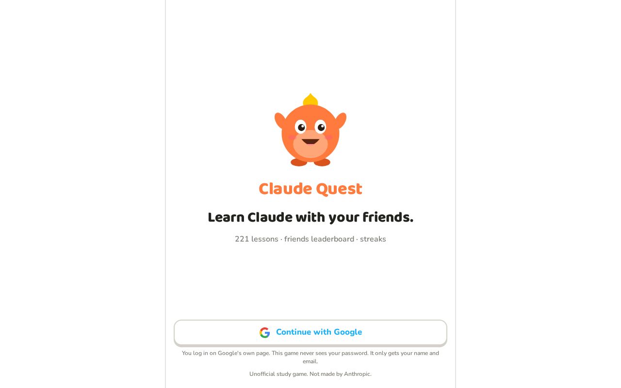 Preview of Claude Quest