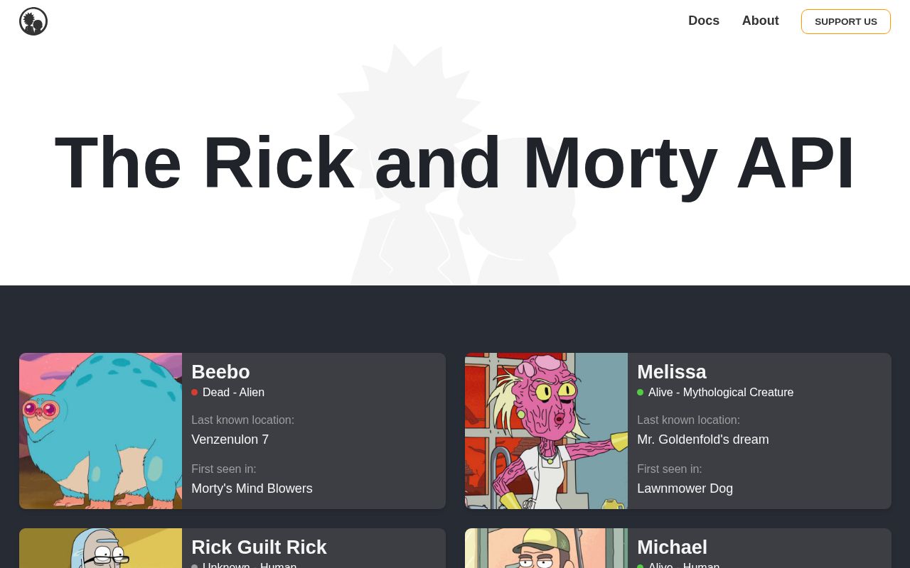 Preview of RickAndMorty