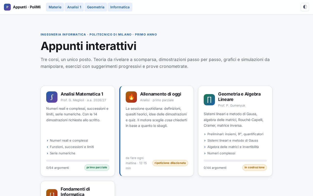 Preview of Appunti