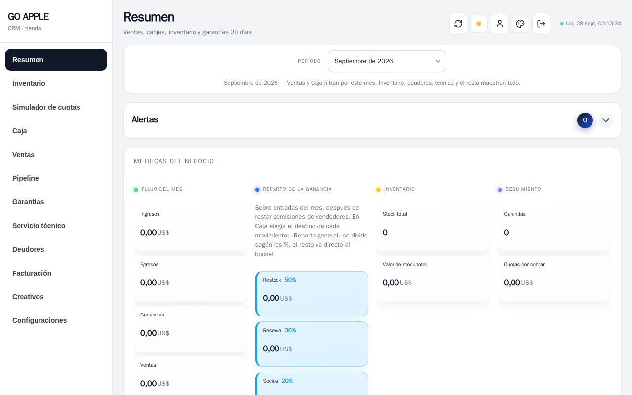 Preview of Go Apple Sistema