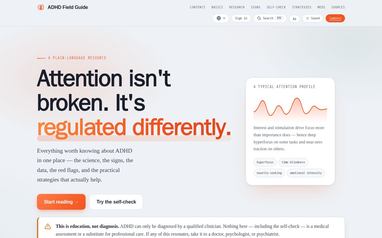 Preview of Notbrokenadhd Site