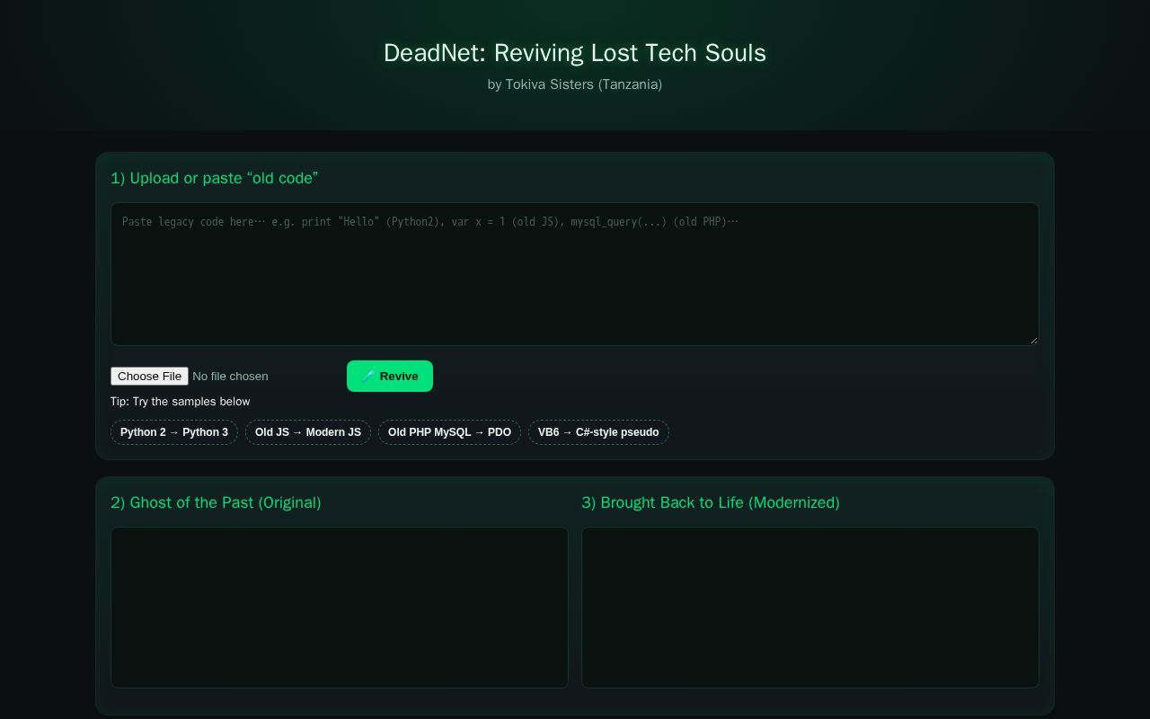 Preview of DeadNet: Reviving Lost Tech Souls